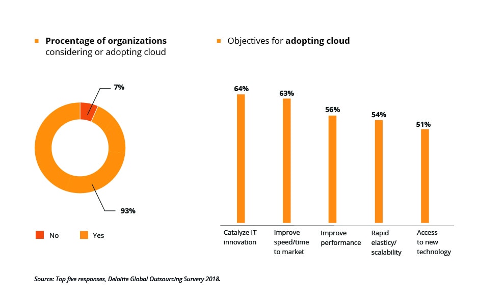 Organizations considering or adopting cloud